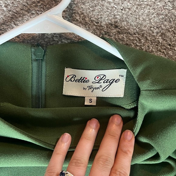 Bettie page by Tatyana green retro pencil dress - Picture 3 of 7